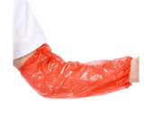MONOUSO | Manguitos en Polietileno 18x44cm G80 Rojo (100 Uds)
