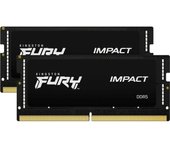 Memoria ram ddr5 32gb 2x16gb kingston - sodimm - 6400 mhz - pc5 - 51200 - fury impact - cl38 - 1.35v
