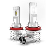 2 bombillas LED H11/H8/H9, 6500 K blanco para kit de repuesto de bombilla de faro de coche 12 V-24 V