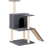 Rascador para Gatos con postes de sisal 109 cm Gris