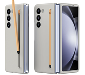 Hard Shell Holder Pen Slot Phone Case for Samsung Galaxy Z Fold 6 5 4 3  Fold6 Fold5 Fold4 Fold3 5G Hinge Protection Cover