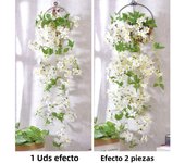 1PCS Hanging Artificial Fake Hanging Silk Flowers Vines Plants Garden Decor Indoor Outdoor Wedding Party Wall Balcony Decor