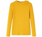 Camiseta infantil de manga larga brillante 92 en color Rosa/Coñac/Rosa envejecido y más