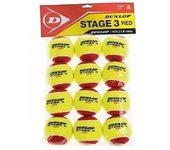 Pelotas Mini Dunlop Tenis STAGE 3 RED x12