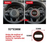 Carbon Fiber Car Steering Wheel Ring Sticker Trim For Audi A3 A4 A5 A6 A7 A8 Q2 Q3 Q5 Q7 Q8 RS3 RS4 RS5 RS6 RS7 S3 S4 S5 S6 TT