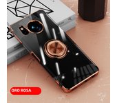 Slim Plating Clear Magnetic Phone Case for Sharp Aquos R9 R8 R7 Pro Senes8 7 6 4 Plus Wish3 Metal Ring Kickstand Cover