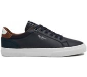 Pepe Jeans | Zapatillas de piel Tribunal De Kenton marino