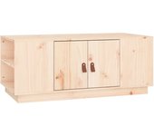 vidaXL Mesa de centro madera maciza de pino 100x50x41 cm Natural, Blanco, Gris Mesita de Salón o Comedor o Auxiliar Mesa de Café Meuble Salón