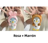 4pcs cute penguin plush pendant bunny doll keychain kawaii toy schoolbag pendant couple accessories for girlfriend