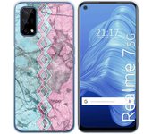 Tumundosmartphone Funda Gel Tpu para Realme 7 5G diseño Mármol 08 Dibujos