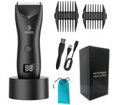 Intimate Pubic Hair Removal for Men Electric Groin Trimmer Male Shaver for Sensitive Areas Waterproof Safety Razor Body Hair