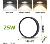 Ceiling Downlight Gold 15W 25W Led Spot Light Surface Mounted Ceiling Lamp Ultra Thin Ceiling Light Living Room Ceiling Lighting