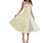Women Summer Dress Solid Color Sleeveless Bandage Party A-line Dress for Cocktail Nightclub Beach Chic Casual 90s clothe vintage
