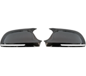 For Audi A4 S4 A5 S5 B8 8K, A6 S6 4F C6, A8 S8 D3, Q3 SQ3 2012-2015, A3 8P Black Horn Add on Side Rear View Mirror Cap Cover