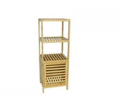 Gerimport Mueble de Baño Bambú 34 x 33 x 100 cm