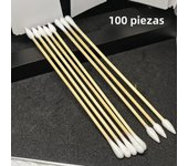 100/300Pcs 6 Inch Long Cotton Swabs with Wooden Handles, tattoo Applicator for Cleaning, Cotton Sticks Oil Makeup