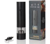 Set De Molinillos Eléctricos Recargables USB Ajustables Para Salar Y Pimienta Con Herramientas De Cocina Base Para Especias Y Hierbas