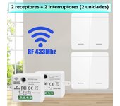Wireless Smart Switch Light 433MHz 1/2/3Gang 86 Wall Panel Switch with Remote Control Interruptor 10A 110V 220V For  LED Lamp