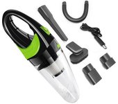 Aspiradora de mano con filtro Hepa - Inalámbrica - Para mojado y seco - Cuatro accesorios