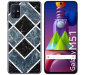 Tumundosmartphone Funda Gel Tpu para Samsung Galaxy M51 diseño Mármol 06 Dibujos