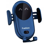 Cargador inalámbrico para coche, soporte de teléfono de montaje automático con ventosa, Sensor infrarrojo, sujeción automática, 10W