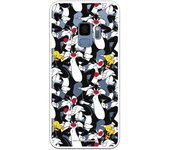 Funda original compatible con Samsung Galaxy S9 - Patron Sylvestre y Piolin