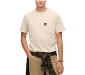 Camiseta Superdry con bolsillo beige manga corta de hombre