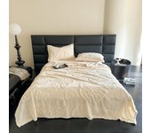 2024 new Tuff velvet solid color jacquard multifunctional cover blanket blanket jacquard butterfly model