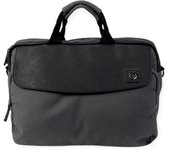 énvo - Bolso Maletín para Ordenador Portátil y Oficina, Fabricado en Lona Resistente, con Solapa, Ligero y Compacto, Ideal para el Trabajo, para Hombre y Mujer