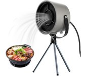 Campana extractora portátil con tipo trípode, minicampana extractora de 3 velocidades, campana extractora de escritorio de 3 velocidades, extractor de aire de cocina para camping, barbacoa y