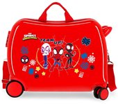Marvel Maleta Correpasillos ABS Rígida Spidey And Friends Rojo