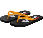 Chanclas Fila Troy Slipper Negro Naranja Cheddar Ffm0007-83483 Flip Flops