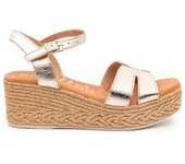 Sandalia Plataforma Mujer Oh My Sandals 5451 Champán