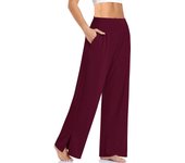 Women Yoga Pants Casual Summer Wide Leg High Waist Fitness Long Trousers Exercise Running Jogging Female Sports Flare Pants