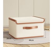Dustproof Storage Box with Lid Large Capacity Foldable Clothes Storage Box Double Thickness Moisture-proof Storage Box