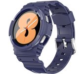 Carbon fiber Band for Samsung Galaxy Watch 4/Classic/46mm/42mm/Gear s3 Frontier TPU Rugged Case+bracelet Galaxy Watch 4 strap