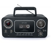 Radio CD y K7 Portátil MUSE M-182 RDC Black