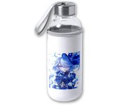 MERCHANDMANIA BIDON DE 420 ML CON FUNDA DE NEOPRENO dama elemental agua espadachina mmo jrpg tapon seguridad videojuego juego waifu