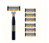 Razor Classic 6 Layer Safety Razor for Mens Shaving&Womens Hair Removal Shaving Blades Manual Shaver