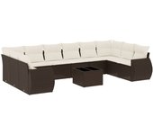 Conjunto de sofás de Jardín 11 pzas de zapatos sintético