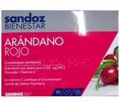 SANDOZ Bienestar Arándano Rojo 30 Cápsulas ✅ Entrega 24/72h