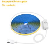Super Bright USB DC 5V COB LED Strip Light 320leds/m with Hand Scan / Dimmable Touch Sensor Switch/ Push Switch 1m 2m 3m 4m 5m