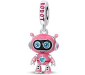 925 Silver Red Apple Green Spirit Snake Pendants Pink Robot Camera Charms Beads Fit Qikaola 925 Original Bracelets DIY Jewelry