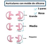 Silicone Earmold Earbud for Universal Walkie Talkie Radio Air Acoustic Coil Tube Earpiece Headphone Suitable Headset accessories