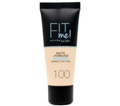 Maybelline Fit Me Matte & Poreless Base Nro 100 Warm Ivory 1Ud