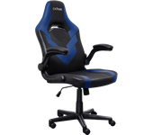 Silla Gaming Trust GXT 703B Riye - Reposabrazos - Ruedas de Nylon - Pistón de Gas Clase 4 - Base Metal - Peso Máximo 140kg - Negro/Azul