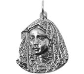 Inmaculada Romero Colgante Virgen Esperanza Macarena Plata Ley 925m Macizo 31 Mm - Detalles Realistas
