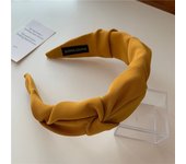 Korean Hair Accessories Solid Color Cotton Crumpled Women's Head Hoop Wide Bezel Makeup Hairbands for Ladies Headwear 2023 New