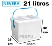 nevera de playa,camping, poliespan ,PORTATIL ,POREXPAN ,Corcho ,13/21/25/31 litros ,COLOR BLANCO ,CON ASA,cm,fespu