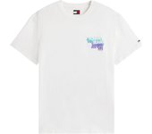 Camiseta Tommy Regular Stack Hombre Blanco